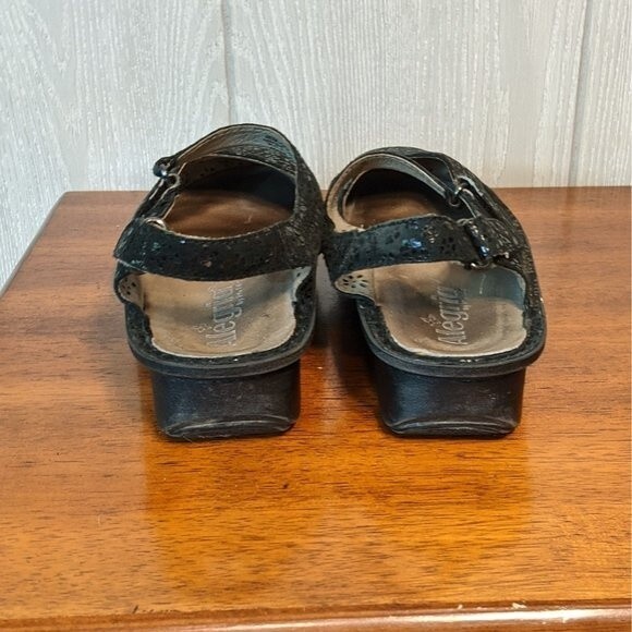 Alegria slingback maryjane clogs black shiny EUC SZ 36 Jem-405 6-6.5 - Picture 7 of 7